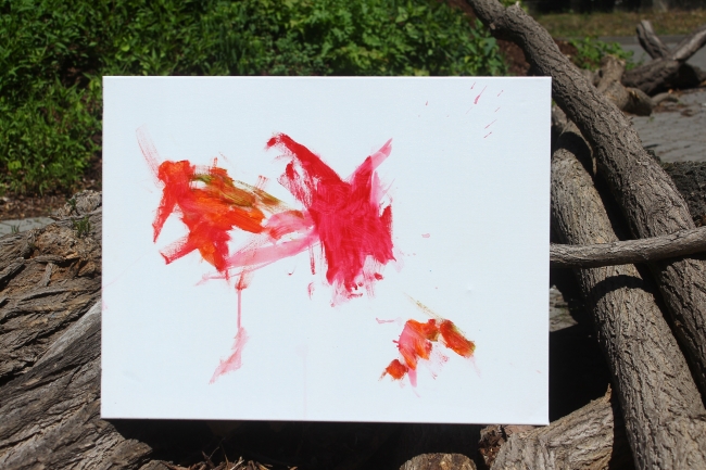 Sanatçı ruhlu Şempanze Lucy'nin resimleri açık artırmayla satışa sunulacak